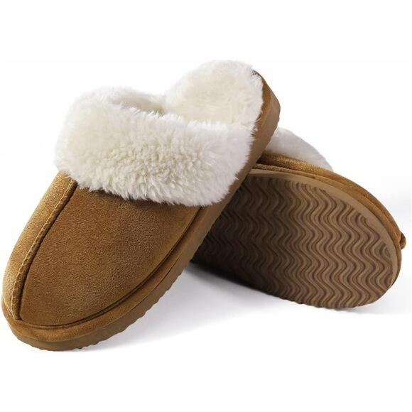 Women's Fuzzy Memory Foam Slippers Fluffy Winter House Shoes - Picture 3 of 7
